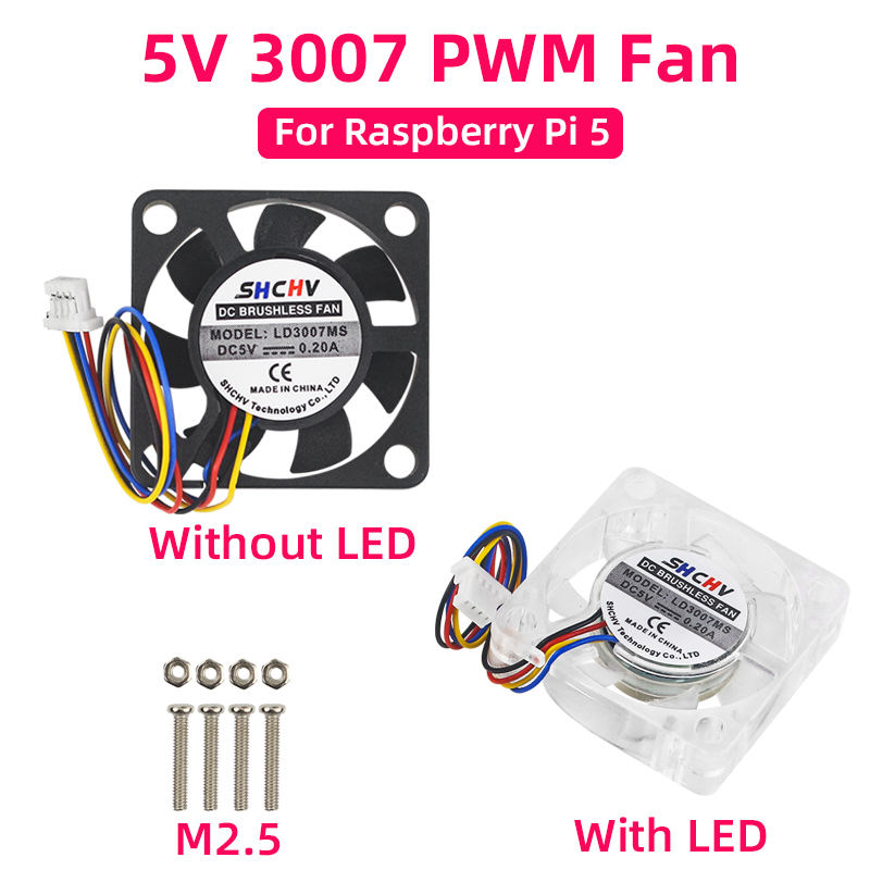 Raspberry Pi Water Cooling Kit - Kipas pendingin CPU 5V 3007 PWM,