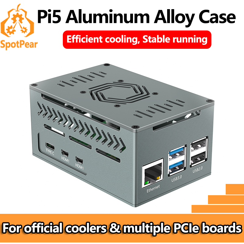 Argon One V3 M.2 Nvme Case - Casing Logam Aluminium Raspberry Pi 5