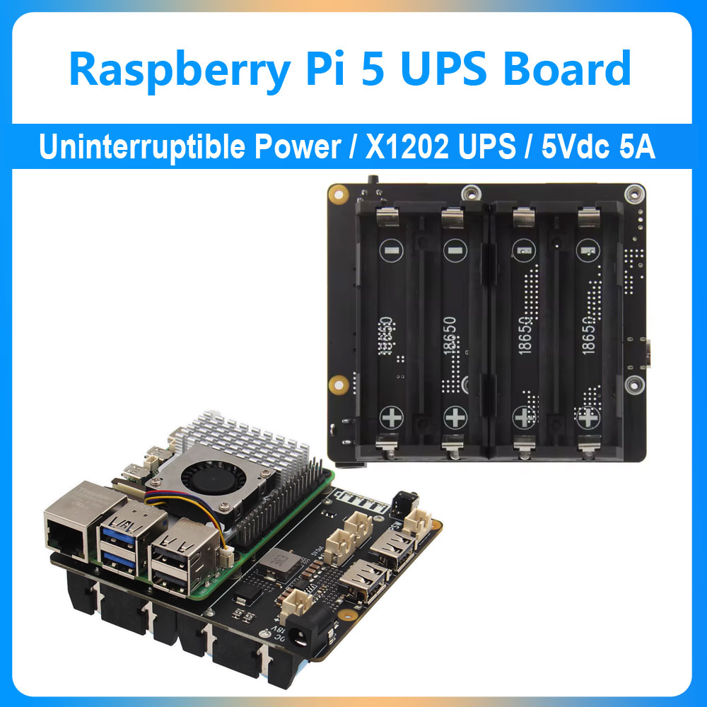 Raspberry Pi Uninterrupted Power Supply Ups 18650 - Papan Ekspansi UPS Raspberry Pi 5